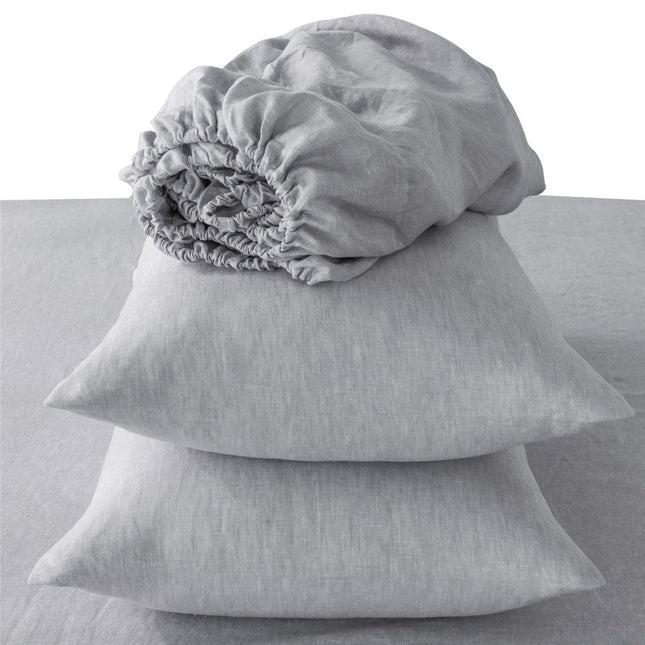 Four Piece Cloud Linen King Sheet Set HomeRoots