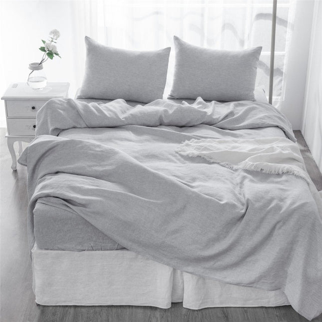 Four Piece Cloud Linen King Sheet Set HomeRoots