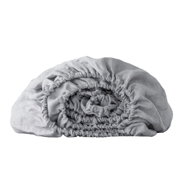 Cloud Linen Twin Fitted Sheet HomeRoots