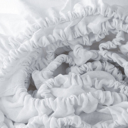 White Linen King Fitted sheet HomeRoots
