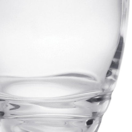Set of Four Clear Swirl Acrylic Stemmed All Purpose Wine Glass HomeRoots
