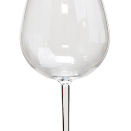 Set of Four Clear Tritan Plastic Stemmed All Purpose Wine Glass HomeRoots