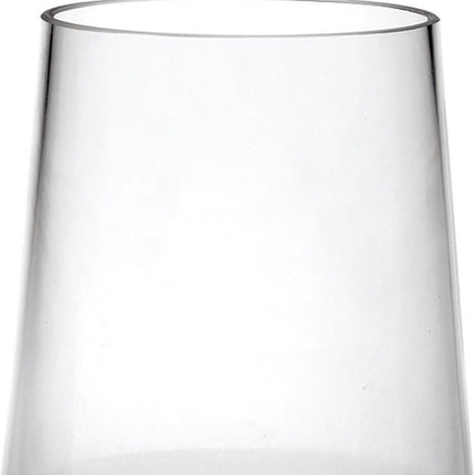 Set of Four Clear Tritan Plastic Stemless All Purpose Tumbler Wine Glasses HomeRoots