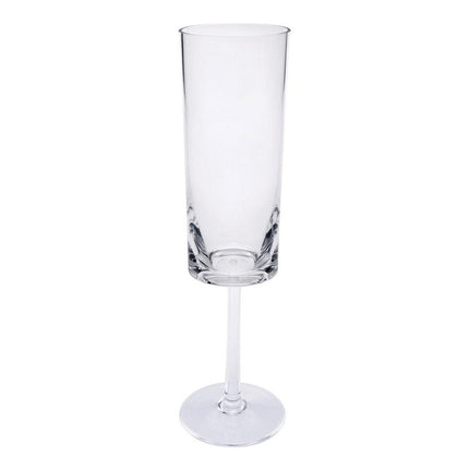 Set of Four Clear Acrylic Stemmed Flutes HomeRoots