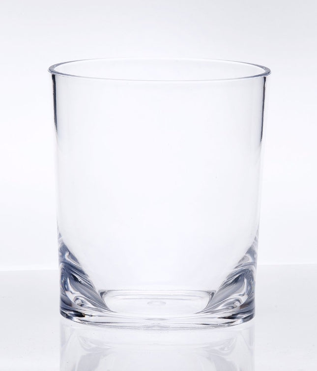 Set of Four Clear Acrylic Stemless Whiskey Glass HomeRoots