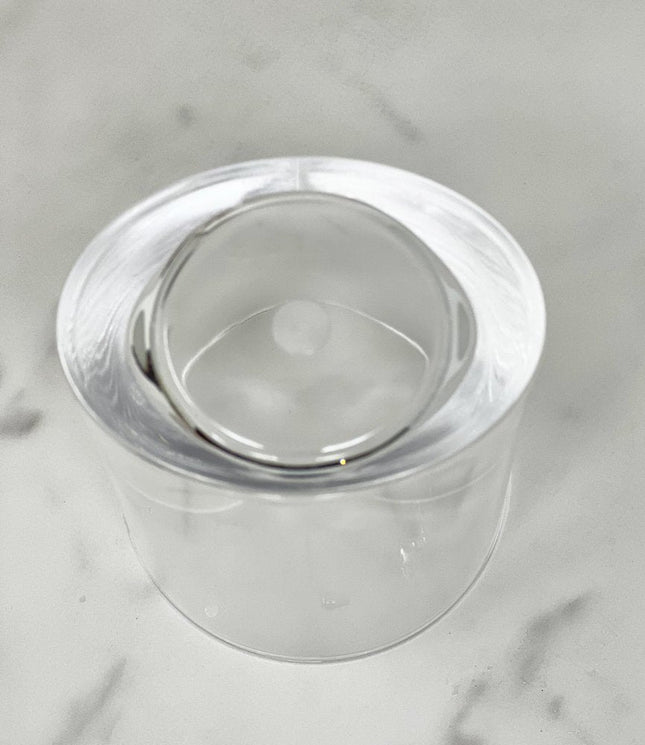 Set of Four Clear Tritan Plastic Stemless Whiskey Glass HomeRoots