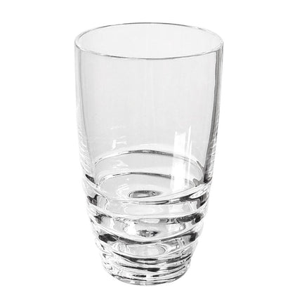 Set of Four Clear Acrylic Stemless Highball Glass HomeRoots