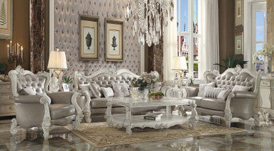 ACME 52126 Versailles KD Antique White Loveseat ACME Furniture