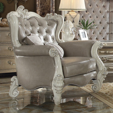 ACME 52127 Versailles KD Antique White Chair ACME Furniture