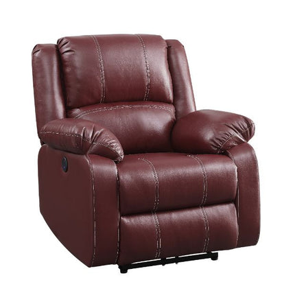 ACME 52153 Zuriel Power Recliner, Red PU