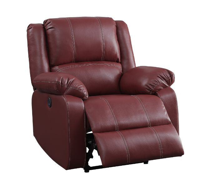 ACME 52153 Zuriel Power Recliner, Red PU  1