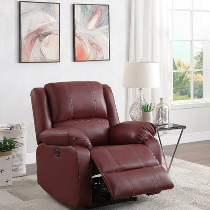 ACME 52153 Zuriel Power Recliner, Red PU  6