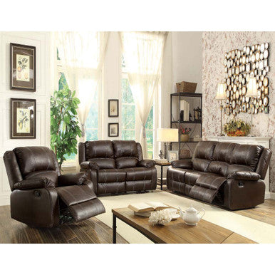 ACME 52280 Zuriel Motion Sofa, Brown PU ACME Furniture