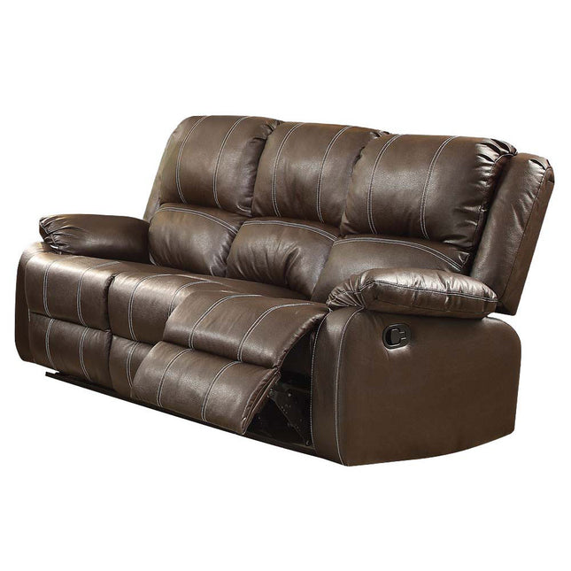 ACME 52280 Zuriel Motion Sofa, Brown PU  1
