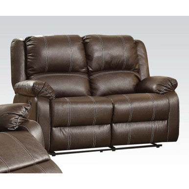 ACME 52281 Zuriel Motion Loveseat, Brown PU ACME Furniture