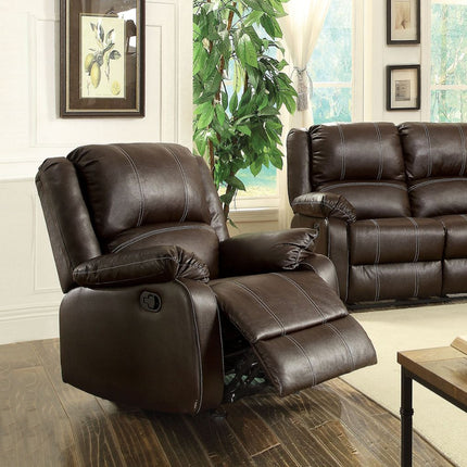 ACME 52282 Zuriel Rocker Recliner, Brown PU