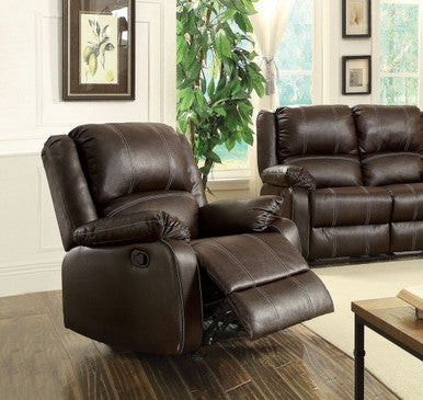 ACME 52282 Zuriel Rocker Recliner, Brown PU ACME Furniture