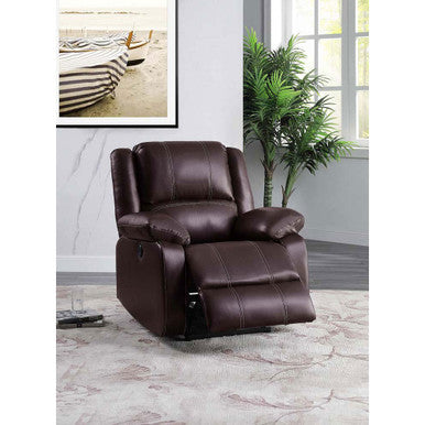 ACME 52284 Zuriel Power Recliner, Brown PU ACME Furniture