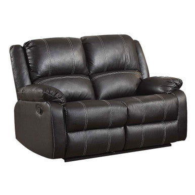 ACME 52286 Zuriel Motion Loveseat, Black PU ACME Furniture