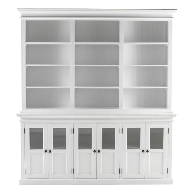 87" Antiqued White Solid Wood Pantry Or Storage Closet HomeRoots