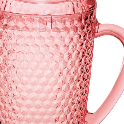 Blue Acrylic Convex Curve Shape Stemless Pitcher HomeRoots