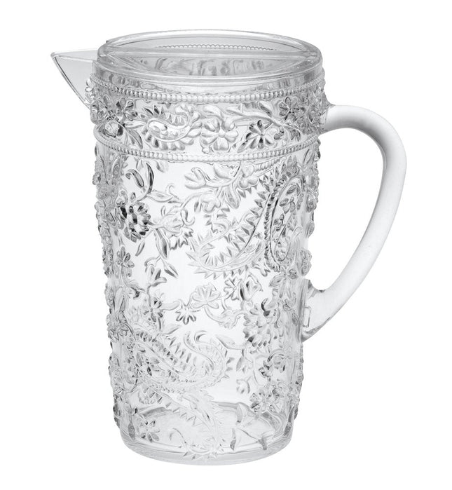 2.5 Quart Clear Paisley Acrylic Pitcher HomeRoots