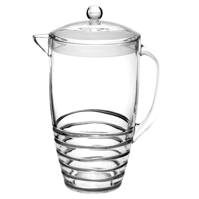 Clear Acrylic Convex Curve Shape Stemless Pitcher HomeRoots