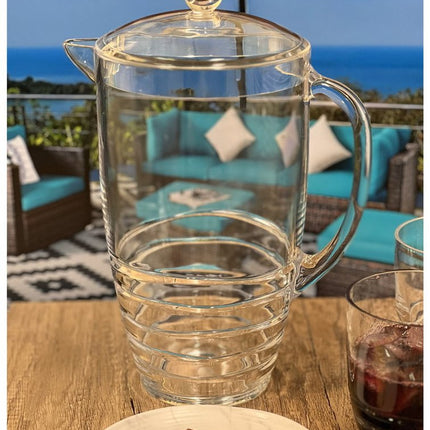 2.5 Quart Clear Swirl Acrylic Pitcher HomeRoots
