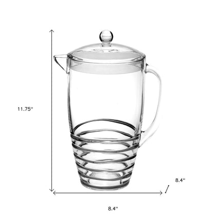 2.5 Quart Clear Swirl Acrylic Pitcher HomeRoots