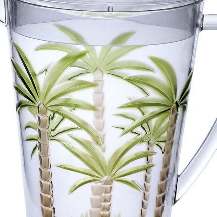 Clear And Green Acrylic Convex Curve Shape Stemless Pitcher HomeRoots