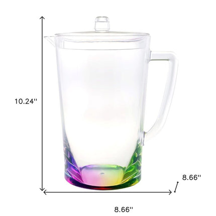 Clear Acrylic Convex Curve Shape Stemless Pitcher HomeRoots
