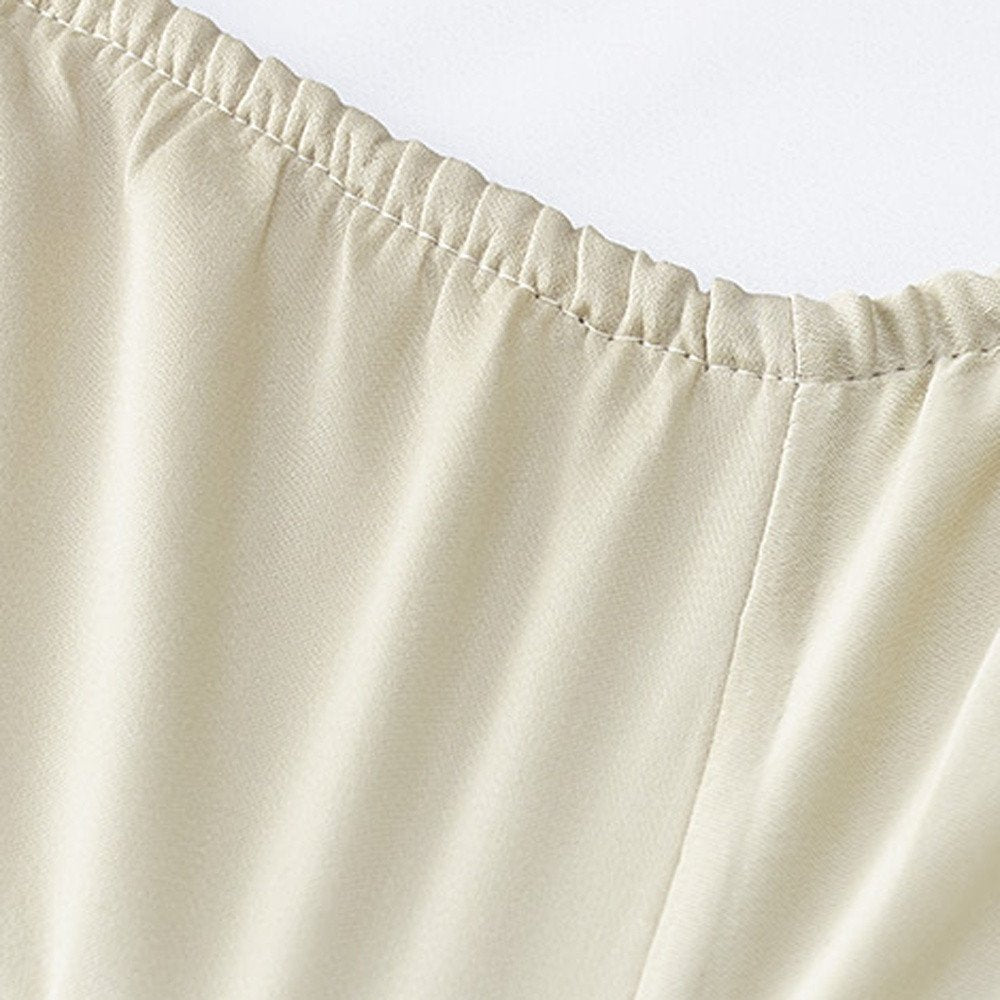 Set of Six Ivory Tencel Lyocell Satin
