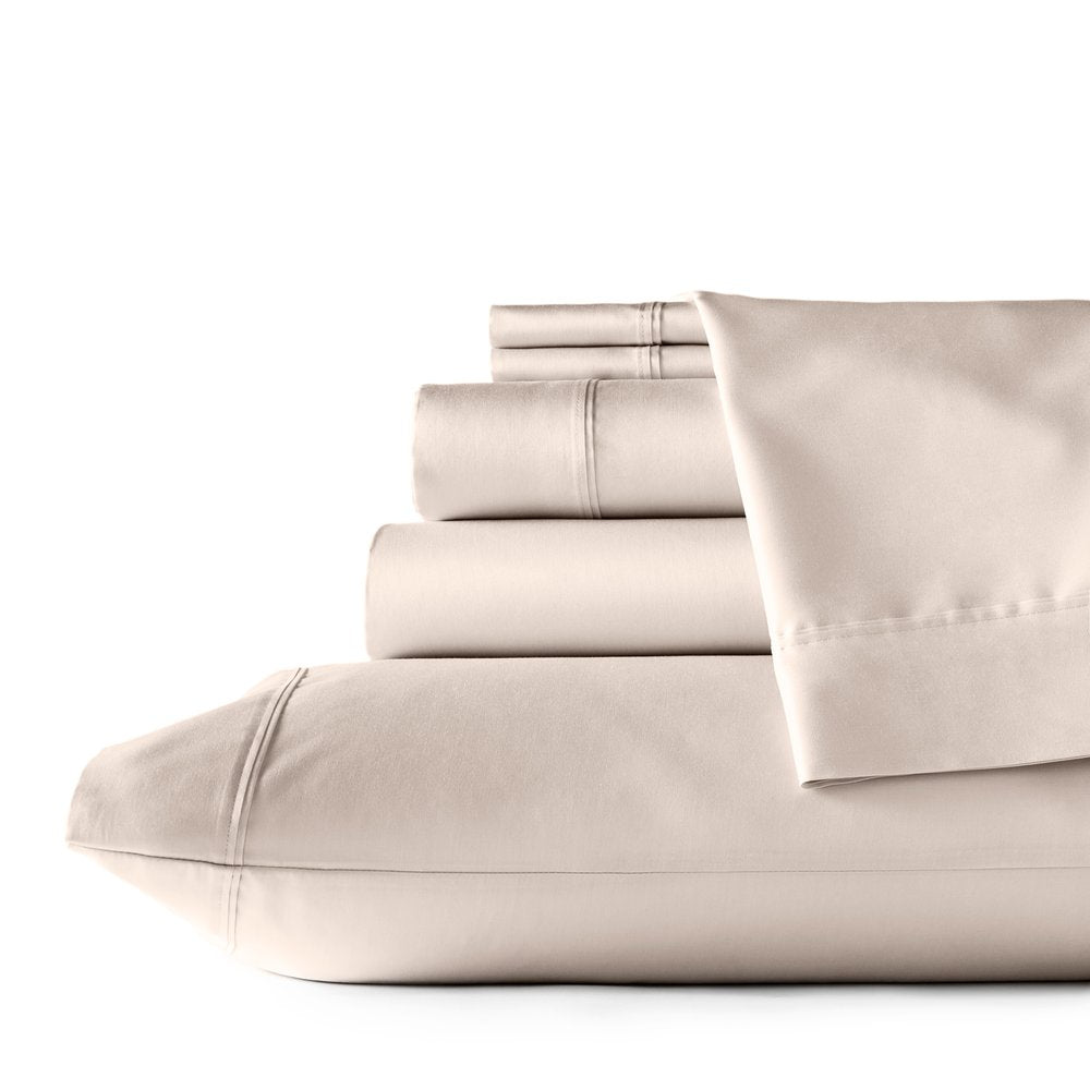 Set of Six Blush Tencel Lyocell Satin