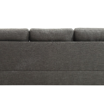 ACME 52405 Laurissa Sofa with 4 Pillows, Light Charcoal Linen