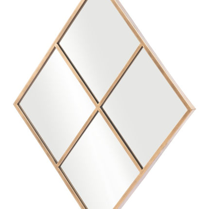 41" Gold Diamond Steel Framed Accent Mirror HomeRoots