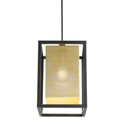 Gold and Black Geometric Metal Ceiling Light HomeRoots