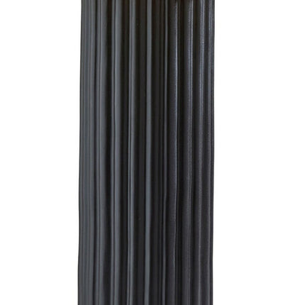 29" Black Ceramic Cylinder Table Lamp With Beige Drum Shade HomeRoots