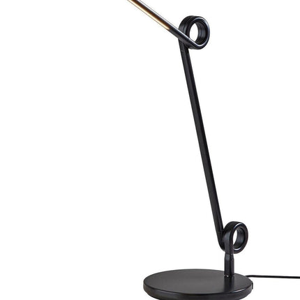 35" Black Metal Novelty Desk Lamp HomeRoots