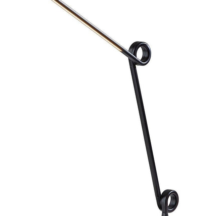 35" Black Metal Novelty Desk Lamp HomeRoots