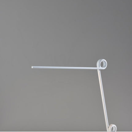 35" White Metal Novelty Desk Table Lamp HomeRoots