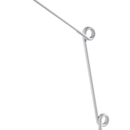 35" White Metal Novelty Desk Table Lamp HomeRoots