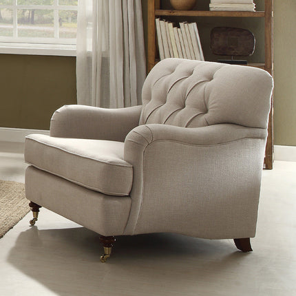 ACME 52582 Alianza Chair, Beige Fabric