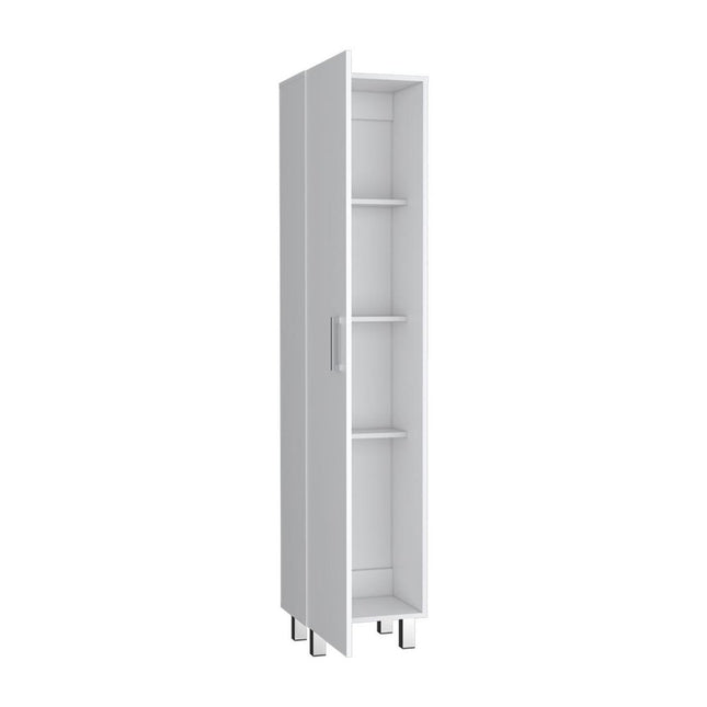 71" White Wood Pantry Or Storage Closet HomeRoots