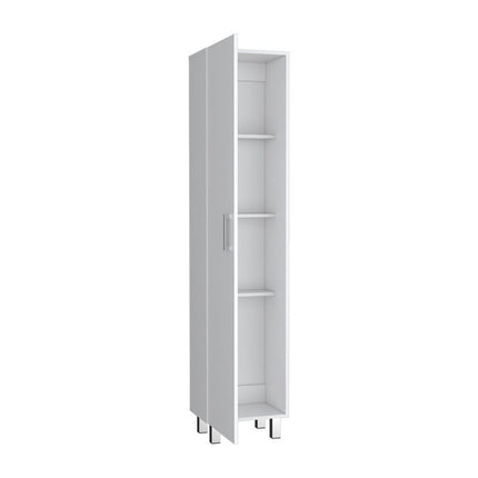 71" White Wood Pantry Or Storage Closet HomeRoots