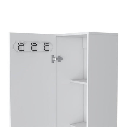 71" White Wood Pantry Or Storage Closet HomeRoots