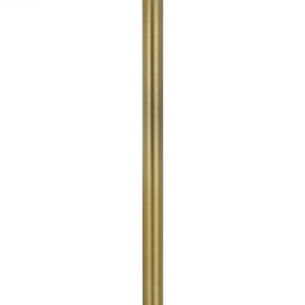 62" Nickel Tray Table Floor Lamp With White Drum Shade HomeRoots