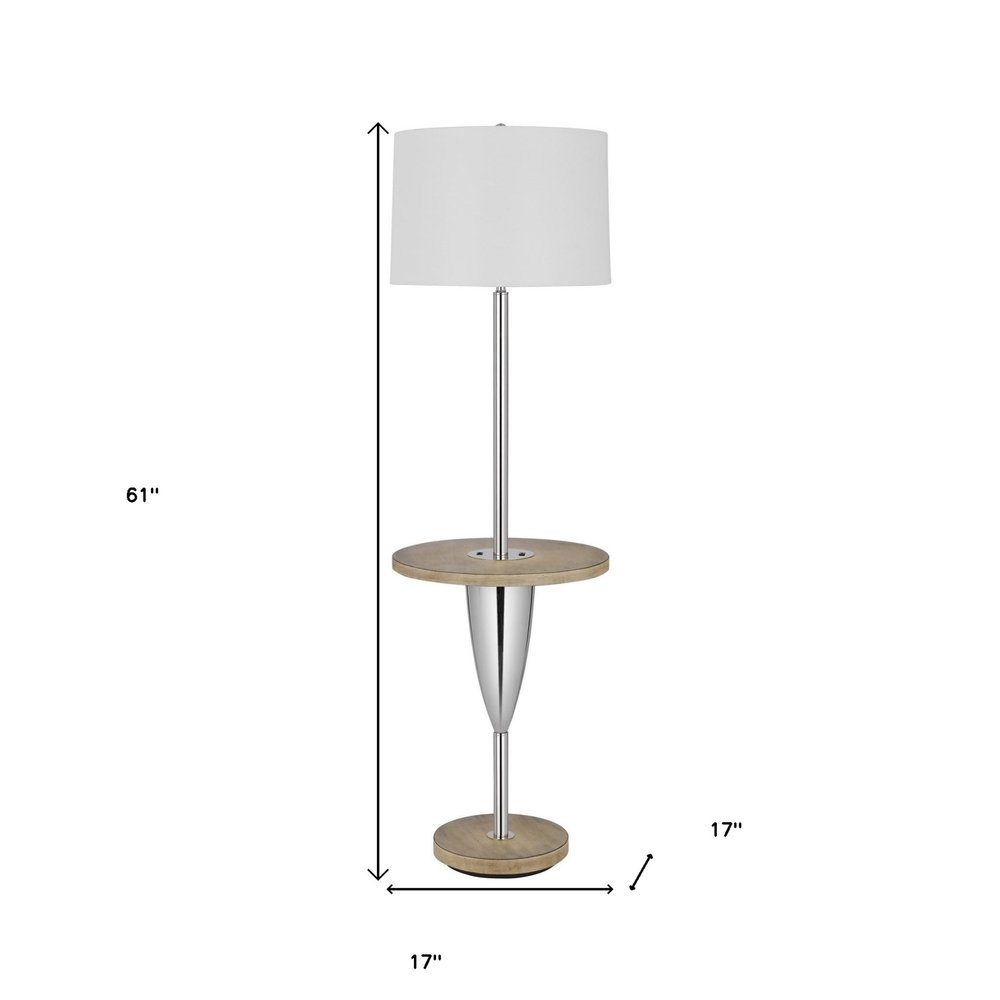 HomeRoots Tray Table Floor Lamp - Thumbnail 4