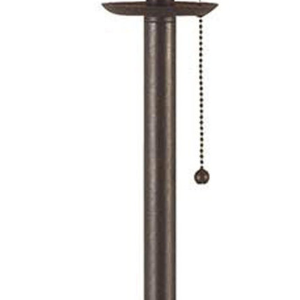 57" Black Traditional Shaped Floor Lamp With White Empire Shade HomeRoots