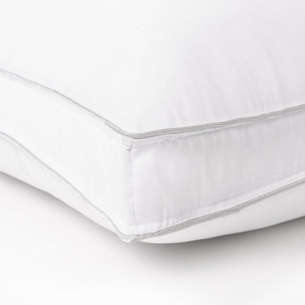 Set of Two Microfiber Down Alternative Medium Hypoallergenic King Size Bed Pillows HomeRoots