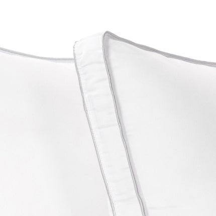 Set of Two Microfiber Down Alternative Medium Hypoallergenic King Size Bed Pillows HomeRoots